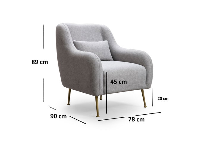 Atelier Del Sofa Sevilla Armchair - Gris Atelier Del Sofa Sevilla Armchair - Gris